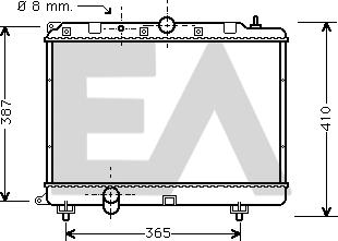 EACLIMA 31R05024 - Radiateur, refroidissement du moteur cwaw.fr