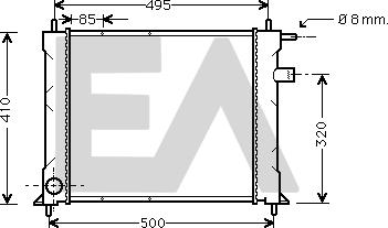 EACLIMA 31R05020 - Radiateur, refroidissement du moteur cwaw.fr