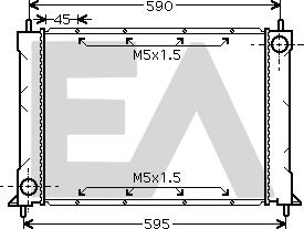 EACLIMA 31R05023 - Radiateur, refroidissement du moteur cwaw.fr