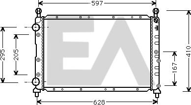 EACLIMA 31R03017 - Radiateur, refroidissement du moteur cwaw.fr