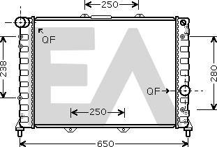 EACLIMA 31R03034 - Radiateur, refroidissement du moteur cwaw.fr