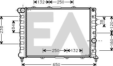 EACLIMA 31R03026 - Radiateur, refroidissement du moteur cwaw.fr