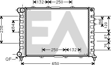 EACLIMA 31R03023 - Radiateur, refroidissement du moteur cwaw.fr