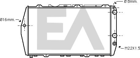 EACLIMA 31R02017 - Radiateur, refroidissement du moteur cwaw.fr