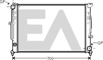 EACLIMA 31R02088 - Radiateur, refroidissement du moteur cwaw.fr