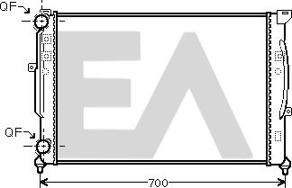 EACLIMA 31R02034 - Radiateur, refroidissement du moteur cwaw.fr