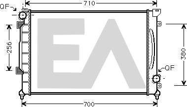 EACLIMA 31R02032 - Radiateur, refroidissement du moteur cwaw.fr