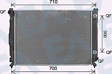 EACLIMA 31R02109 - Radiateur, refroidissement du moteur cwaw.fr