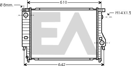 EACLIMA 31R07018 - Radiateur, refroidissement du moteur cwaw.fr