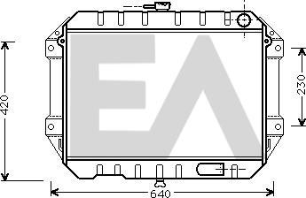 EACLIMA 31R19017 - Radiateur, refroidissement du moteur cwaw.fr