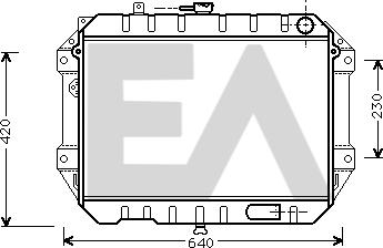 EACLIMA 31R19027 - Radiateur, refroidissement du moteur cwaw.fr