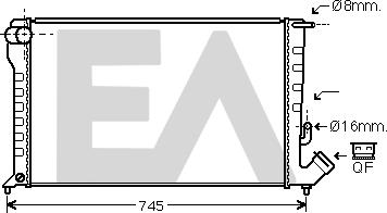 EACLIMA 31R10098 - Radiateur, refroidissement du moteur cwaw.fr