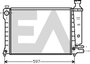 EACLIMA 31R10009 - Radiateur, refroidissement du moteur cwaw.fr