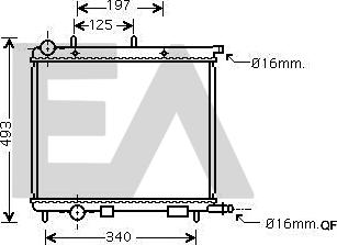 EACLIMA 31R10001 - Radiateur, refroidissement du moteur cwaw.fr