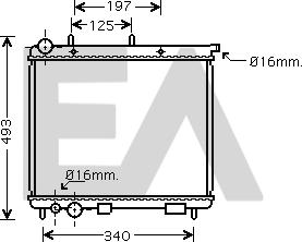 EACLIMA 31R10034 - Radiateur, refroidissement du moteur cwaw.fr