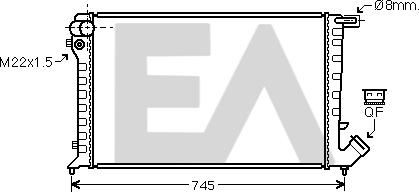 EACLIMA 31R10036 - Radiateur, refroidissement du moteur cwaw.fr