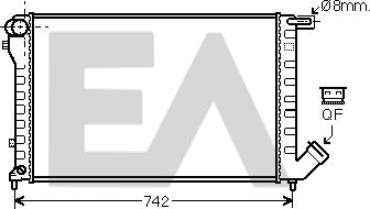 EACLIMA 31R10037 - Radiateur, refroidissement du moteur cwaw.fr