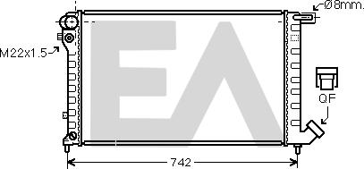 EACLIMA 31R10029 - Radiateur, refroidissement du moteur cwaw.fr