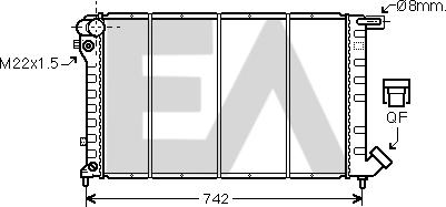 EACLIMA 31R10023 - Radiateur, refroidissement du moteur cwaw.fr