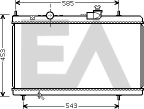 EACLIMA 31R10103 - Radiateur, refroidissement du moteur cwaw.fr