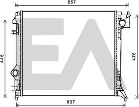 EACLIMA 31R18190 - Radiateur, refroidissement du moteur cwaw.fr