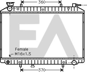 EACLIMA 31R18169 - Radiateur, refroidissement du moteur cwaw.fr