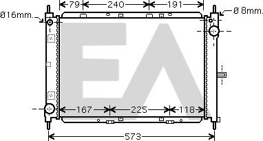 EACLIMA 31R18104 - Radiateur, refroidissement du moteur cwaw.fr