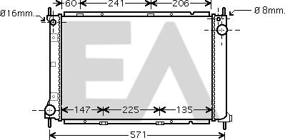 EACLIMA 31R18103 - Radiateur, refroidissement du moteur cwaw.fr