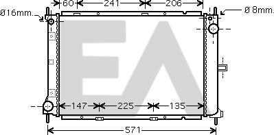 EACLIMA 31R18102 - Radiateur, refroidissement du moteur cwaw.fr