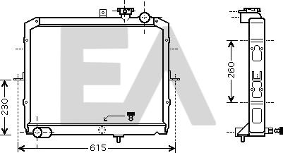 EACLIMA 31R36010 - Radiateur, refroidissement du moteur cwaw.fr