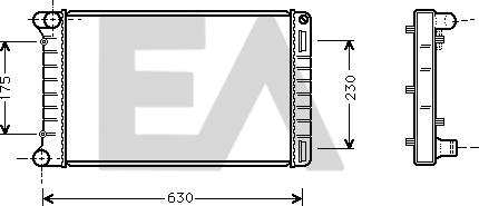 EACLIMA 31R25094 - Radiateur, refroidissement du moteur cwaw.fr