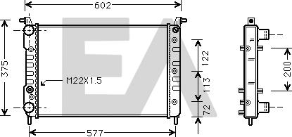 EACLIMA 31R25043 - Radiateur, refroidissement du moteur cwaw.fr