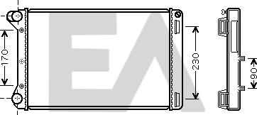 EACLIMA 31R25122 - Radiateur, refroidissement du moteur cwaw.fr