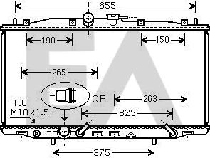 EACLIMA 31R26056 - Radiateur, refroidissement du moteur cwaw.fr