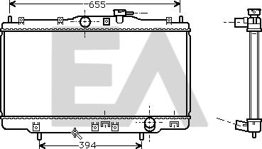 EACLIMA 31R26039 - Radiateur, refroidissement du moteur cwaw.fr