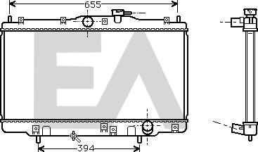 EACLIMA 31R26025 - Radiateur, refroidissement du moteur cwaw.fr