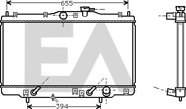 EACLIMA 31R26026 - Radiateur, refroidissement du moteur cwaw.fr