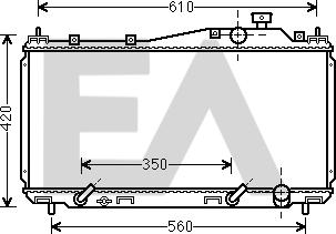 EACLIMA 31R26079 - Radiateur, refroidissement du moteur cwaw.fr