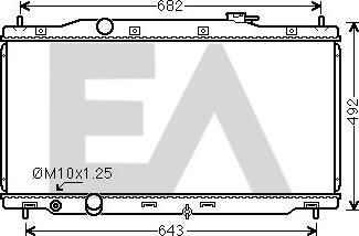 EACLIMA 31R26104 - Radiateur, refroidissement du moteur cwaw.fr