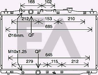 EACLIMA 31R26107 - Radiateur, refroidissement du moteur cwaw.fr