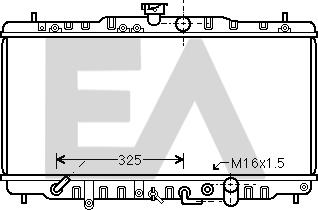 EACLIMA 31R26110 - Radiateur, refroidissement du moteur cwaw.fr