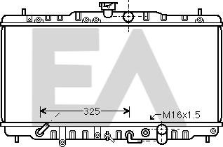 EACLIMA 31R26111 - Radiateur, refroidissement du moteur cwaw.fr