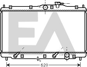 EACLIMA 31R26112 - Radiateur, refroidissement du moteur cwaw.fr