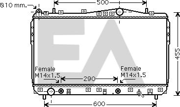 EACLIMA 31R20052 - Radiateur, refroidissement du moteur cwaw.fr