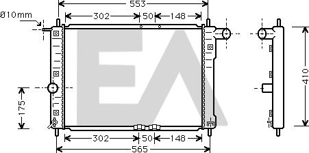 EACLIMA 31R20006 - Radiateur, refroidissement du moteur cwaw.fr