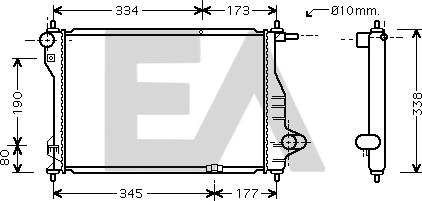 EACLIMA 31R20011 - Radiateur, refroidissement du moteur cwaw.fr