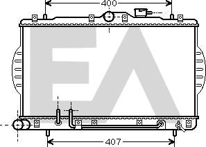 EACLIMA 31R28014 - Radiateur, refroidissement du moteur cwaw.fr