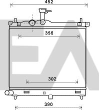 EACLIMA 31R28143 - Radiateur, refroidissement du moteur cwaw.fr