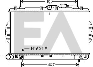 EACLIMA 31R28127 - Radiateur, refroidissement du moteur cwaw.fr