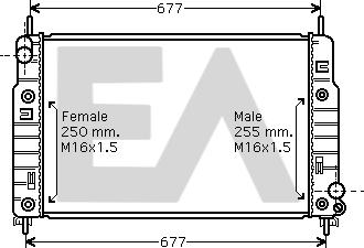 EACLIMA 31R22064 - Radiateur, refroidissement du moteur cwaw.fr